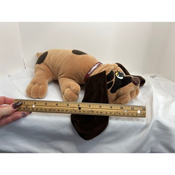 Tonka Vintage Pound Puppies Plush Dog Tan Brown Spots Heart Logo 17 1985 - Picture 2 of 10